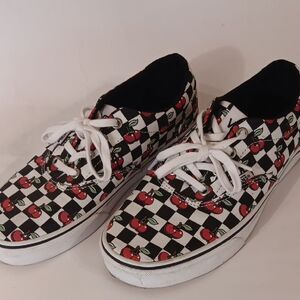 NEW. Vans Off The Wall Cherry Checkered Sneakers
